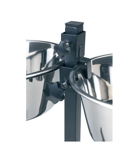 COMEDERO DOBLE REGULABLE 25 CM 2 X 2,6 L