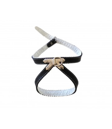 PETRAL CUERO FORRADO 25 CM 2