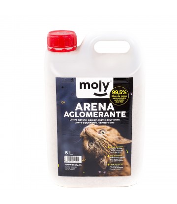 ARENA AGLOMERANTE PARA GATOS 5 L.