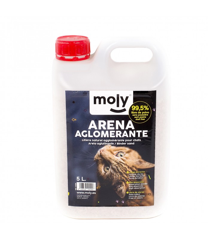 ARENA AGLOMERANTE PARA GATOS 5 L.