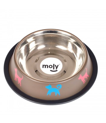 COMEDERO ACERO ANTI-DES DRAW MASCOT. 16CM 0,55 L