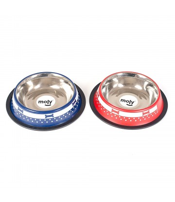 COMEDERO ACERO ANTI-DES DRAW LUNARES 16CM 0,55 L