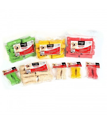 GRANEL HUESO PRENSADO COLORES 10 CM 700 GR 20 UNID