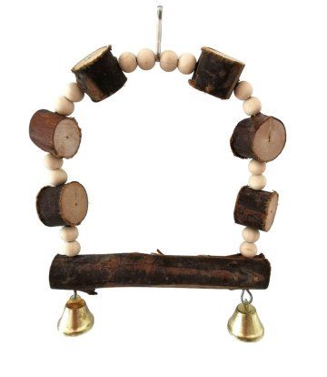 COLUMPIO INTERACTIVO C/SONIDO ARCO MADERA NATURAL 16 CM