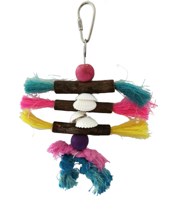 JUGUETE INTERACTIVO TRONQUITOS/FIBRAS/CONCHAS 18x7,5 CM