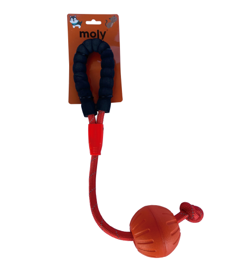 JUGUETE TPR ECO CUERDA PELOTA EMPUÑAD CONF 9*50 CM