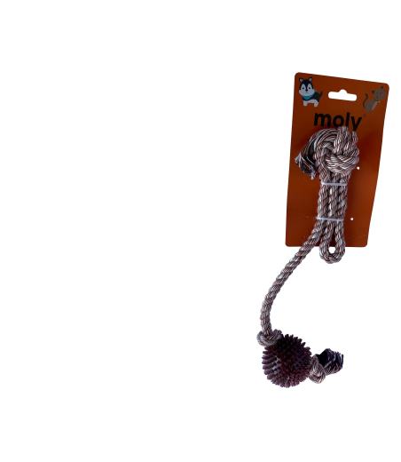 LANZADERA CUERDA TPR ECO ALGOD SISAL PEL DENT 52CM LANZADERA CUERDA TPR ECO ALGOD SISAL PEL DENT 52CM