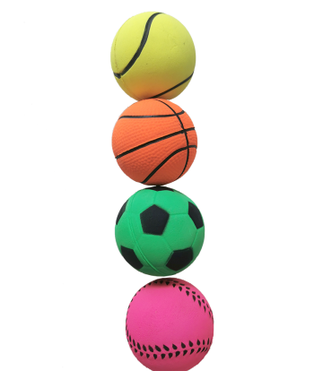 EXP. 24 PELOTAS NEON DEPORTE 6.5 CM 2