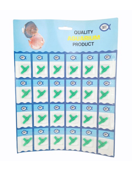 LLAVE PARA ACUARIO EN FORMA DE T 24 UNIDADES