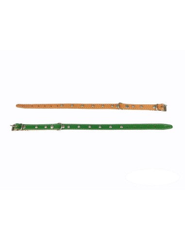 COLLAR CUERO LISO C/FORNITURA 35 CM