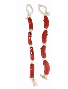 JUGUETE VINILO RISTRA SALCHICHA 75cm 2