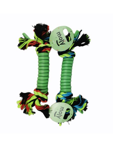 MORDEDOR PARA PERROS SILICONA ALGODÓN