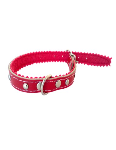 COLLAR CUERO LISO C/FORNITURA 35 CM