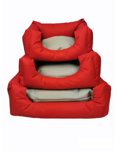 CUNA PARA PERROS Y GATOS WATERPROOF ROJO