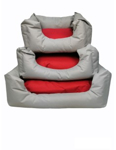 CUNA PARA PERROS IMPERMEABLE WATERPROOF GRIS 75X63X24 2