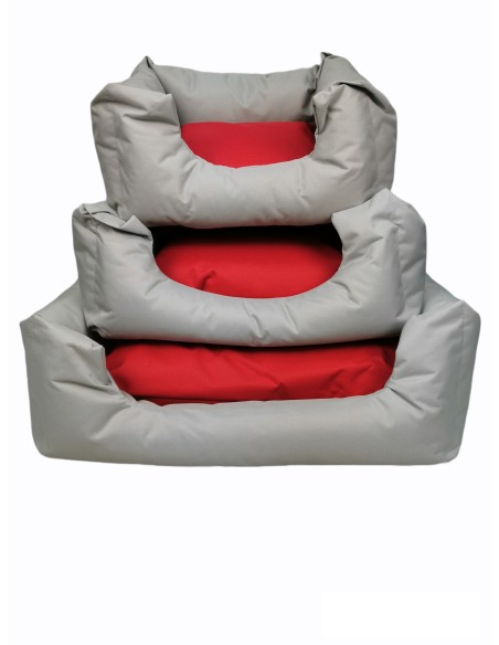 CUNA PARA PERROS IMPERMEABLE WATERPROOF GRIS 75X63X24