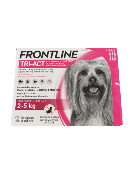 ANTIPARASITARIO PARA PERROS FRONTLINE TRI-ACT 2-5 KG