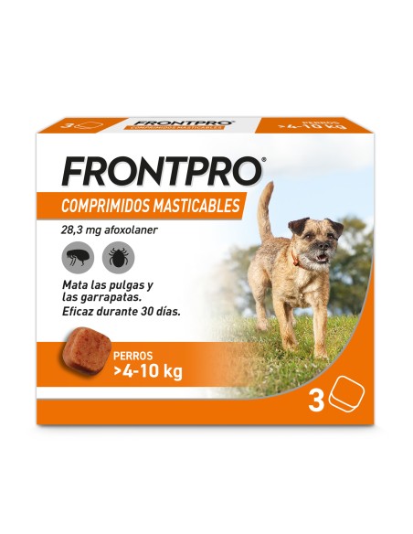 FRONTPRO 4-10 KG TRATAMIENTO ANTIPARASITARIO PARA PULGAS Y GARRAPATAS 28 MG