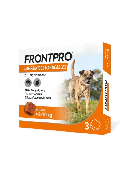 FRONTPRO 4-10 KG TRATAMIENTO ANTIPARASITARIO PARA PULGAS Y GARRAPATAS 28 MG