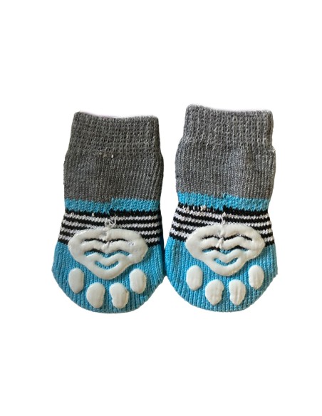 CALCETINES PARA PERROS CON BASE DE SILICONA TALLA L