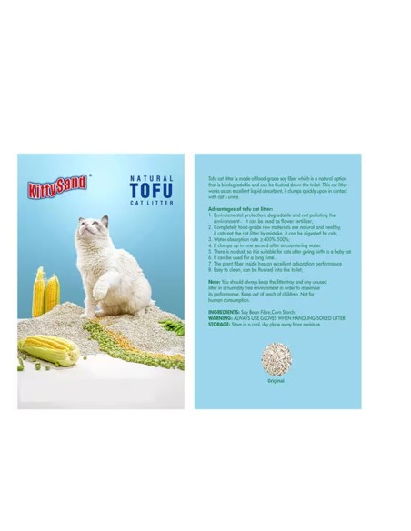 ARENA DE TOFU AROMAS 2.5 KG 6 LITROS