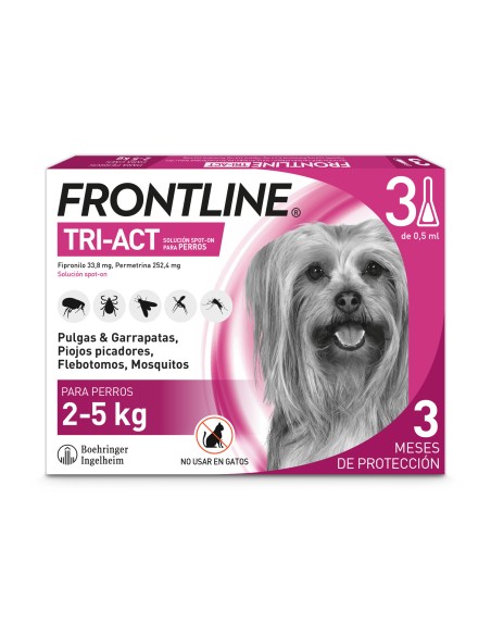 ANTIPARASITARIO PARA PERROS FRONTLINE TRI-ACT 2-5 KG