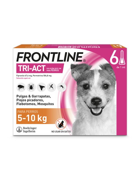 ANTIPARASITARIO PARA PERROS FRONTLINE TRIACT 5-10 KG