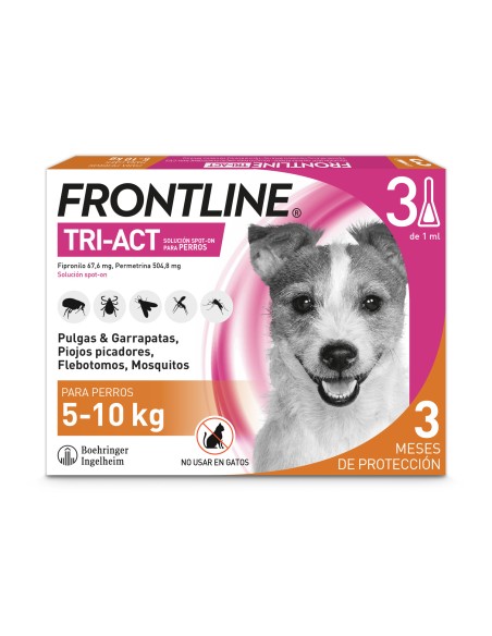 ANTIPARASITARIO PARA PERROS FRONTLINE TRIACT 5-10 KG