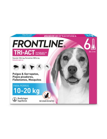 ANTIPARASITARIOS PARA PERROS FRONTLINE TRI-ACT 10-20 KG