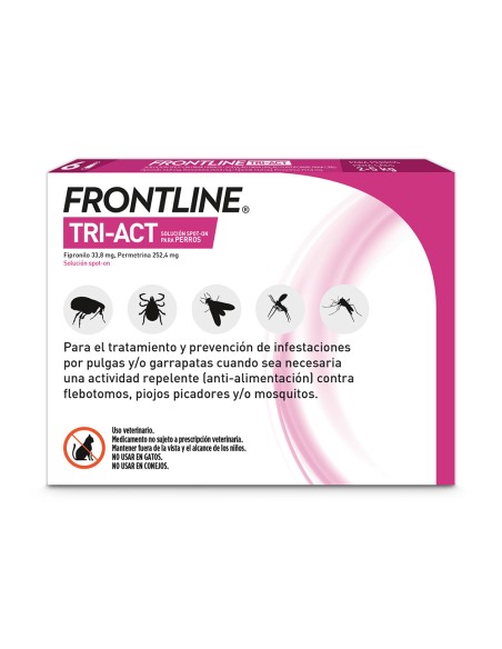 FRONTLINE TRI-ACT ANTIPARASITARIO PARA PERROS 40-60 KG