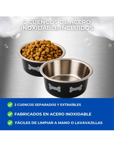 Comedero Doble Regulable en Altura...