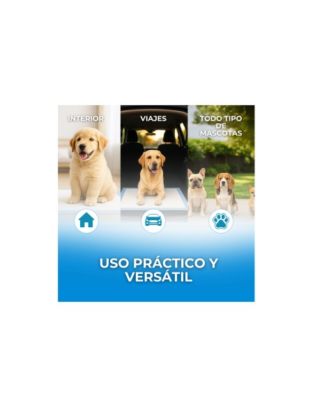 PUPPY PADS EMPAPADORES DESECHABLES 30 unidades 90x60 cm