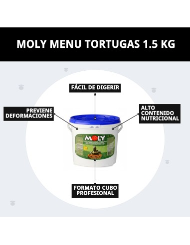 MOLY MENU TORTUGAS GALÁPAGOS 1.5 KG