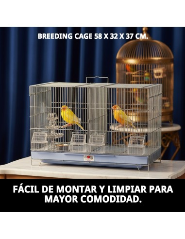 JAULA DE CRÍA MOLY 58x32x37 cm