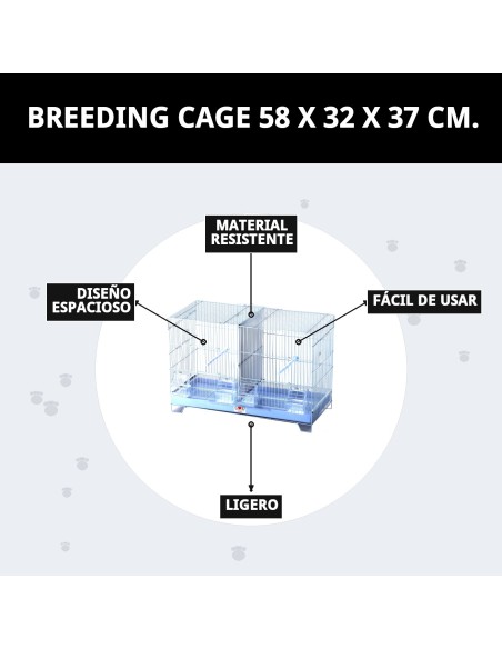JAULA DE CRÍA MOLY 58x32x37 cm