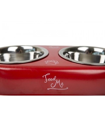 COMEDERO DOBLE DRAW 13,5CM 2X0,60L NEW 2