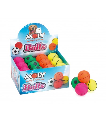 EXP. 24 PELOTAS NEON DEPORTE 6.5 CM