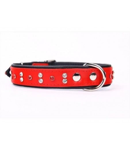 COLLAR PIEL LUXURY CRISTAL 56 CM