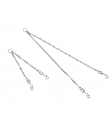 ACOPLE 2 PERROS CROMADO 25cm X 2mm