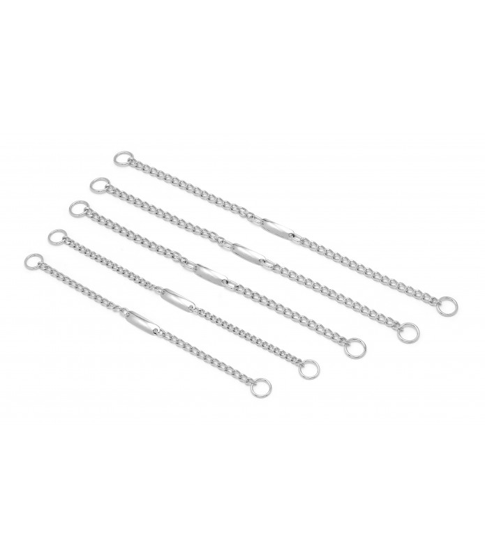 COLLAR CADENA C/PLACA 50cm X 3,5mm COLLAR CADENA C/PLACA 50cm X 3,5mm