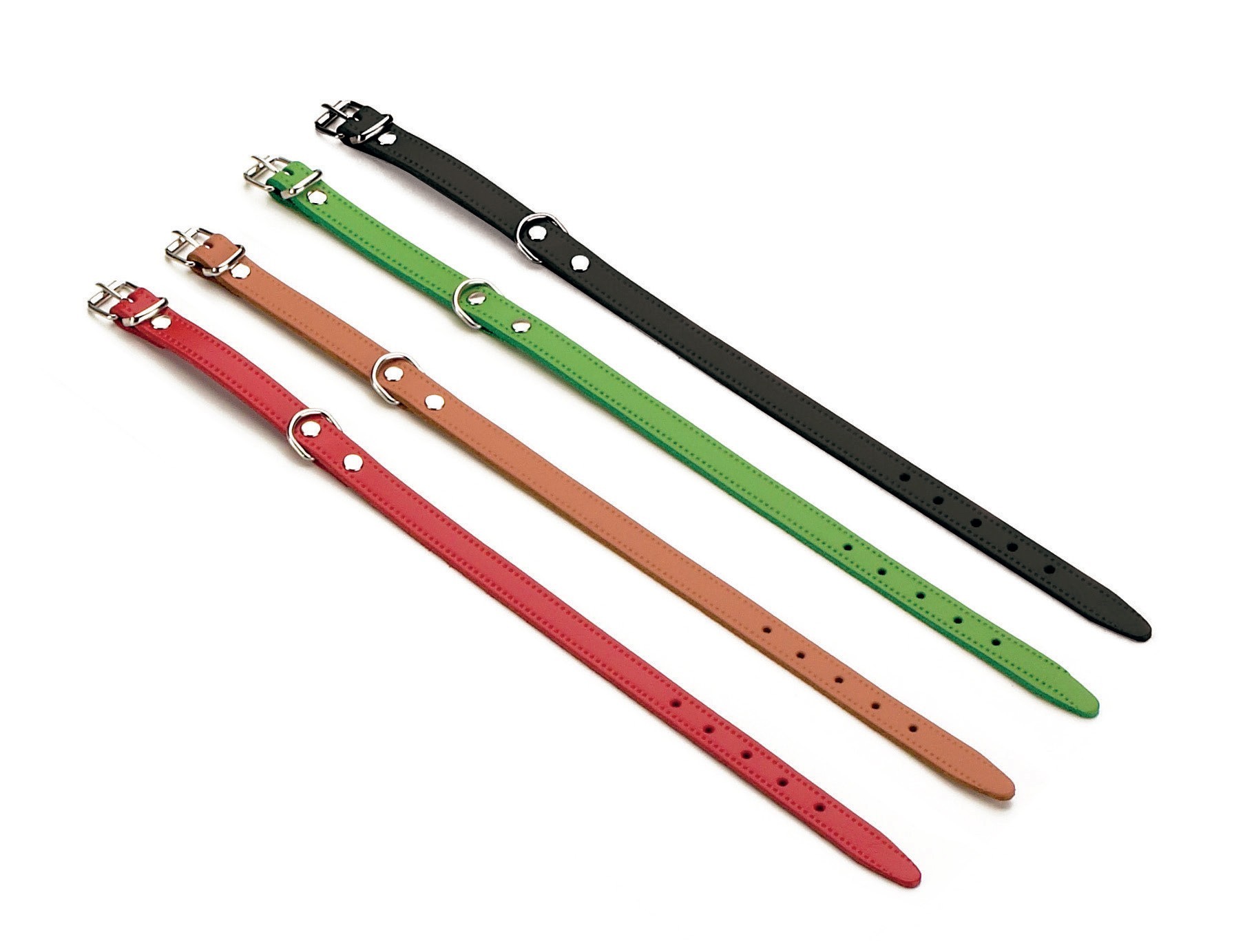 Collar cuero liso 27 x 1.2 cm