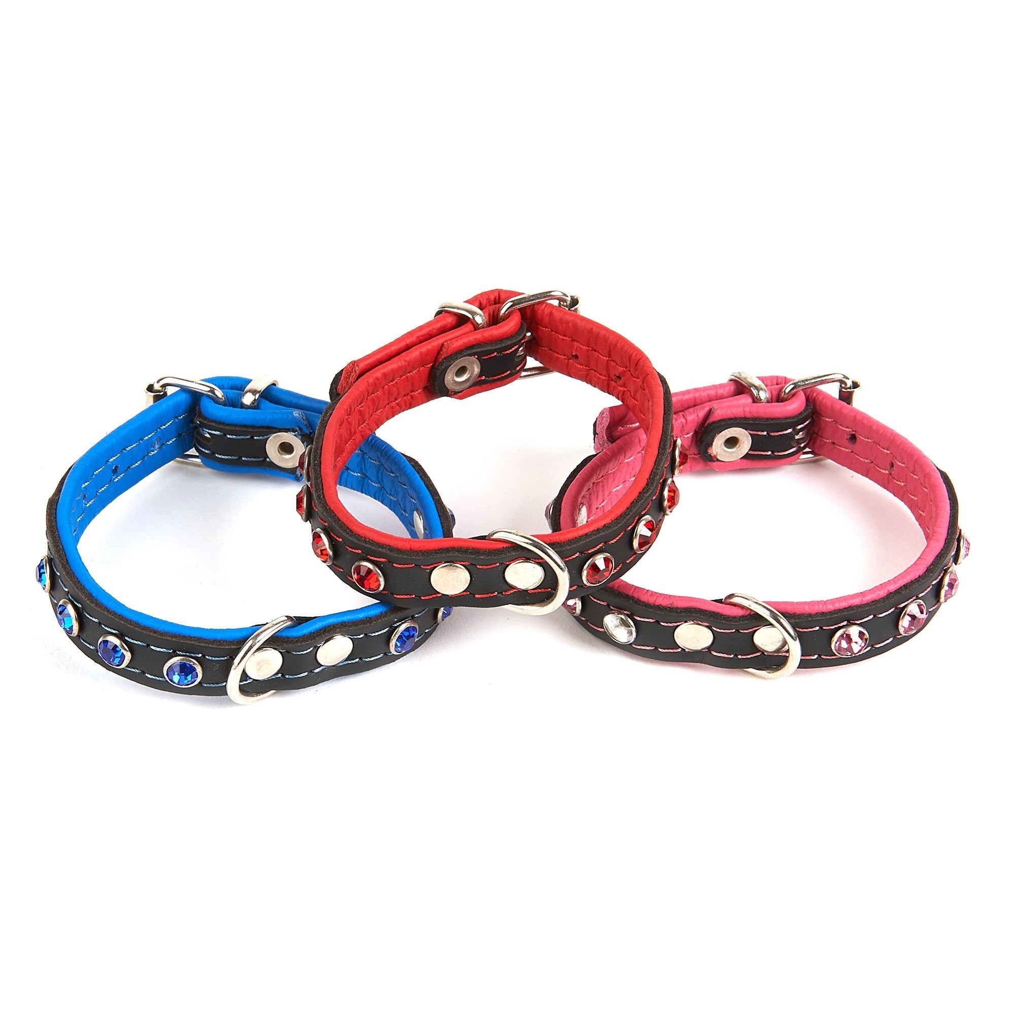 Collar piel luxury neo-cristal 1.2 x 25 cm