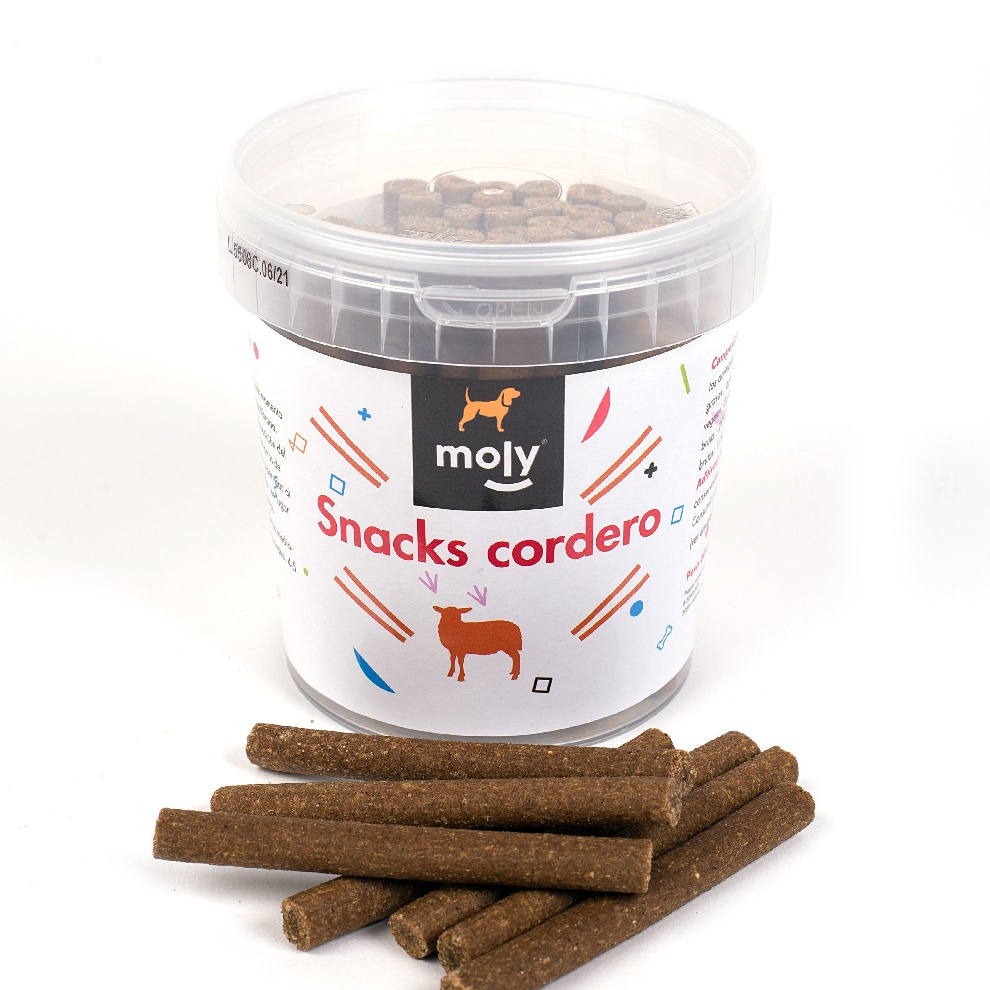 Snack cordero barritas 600 gr moly