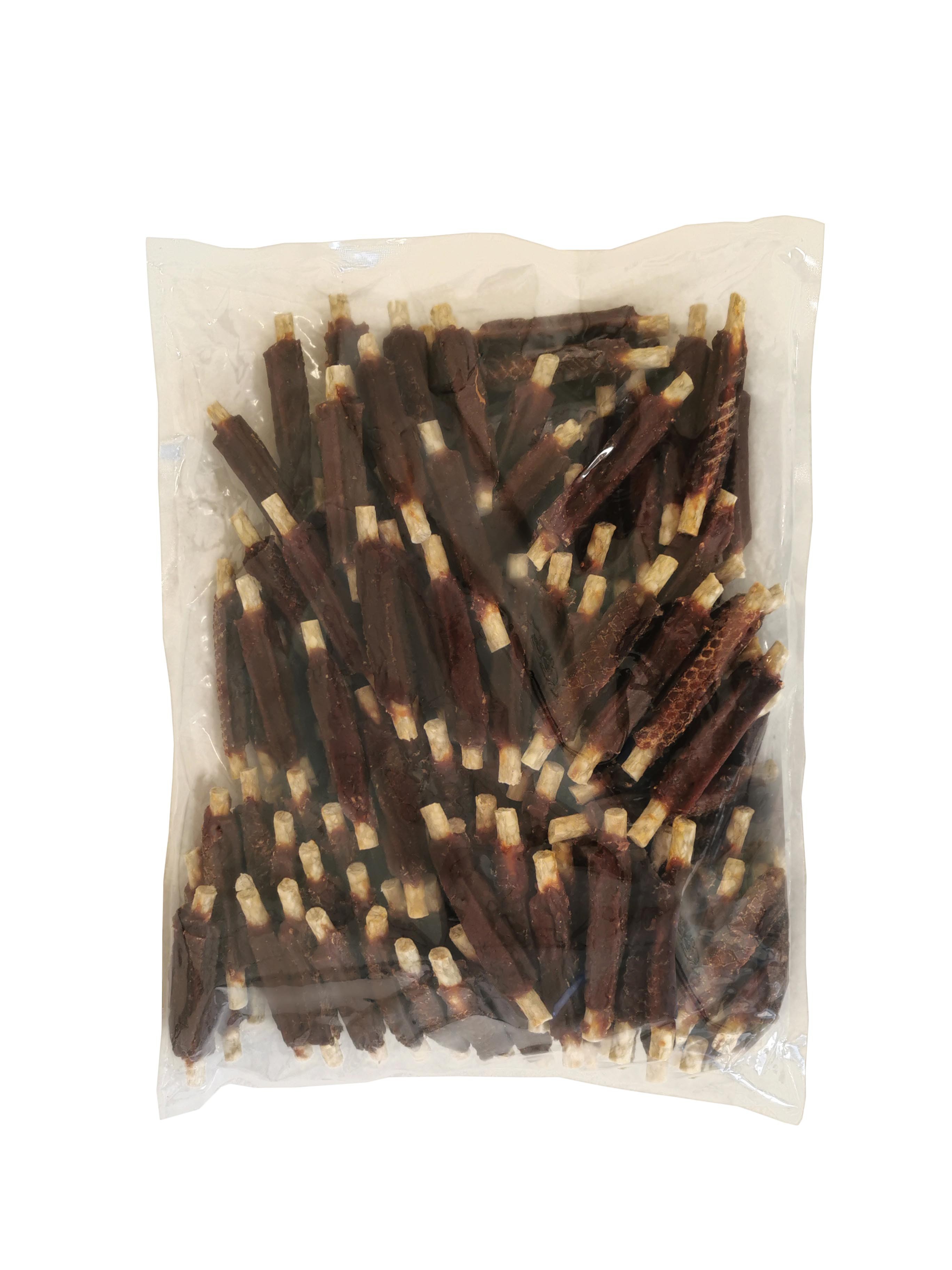 Snack para perros costilla de pollo natural con stick 1 kg