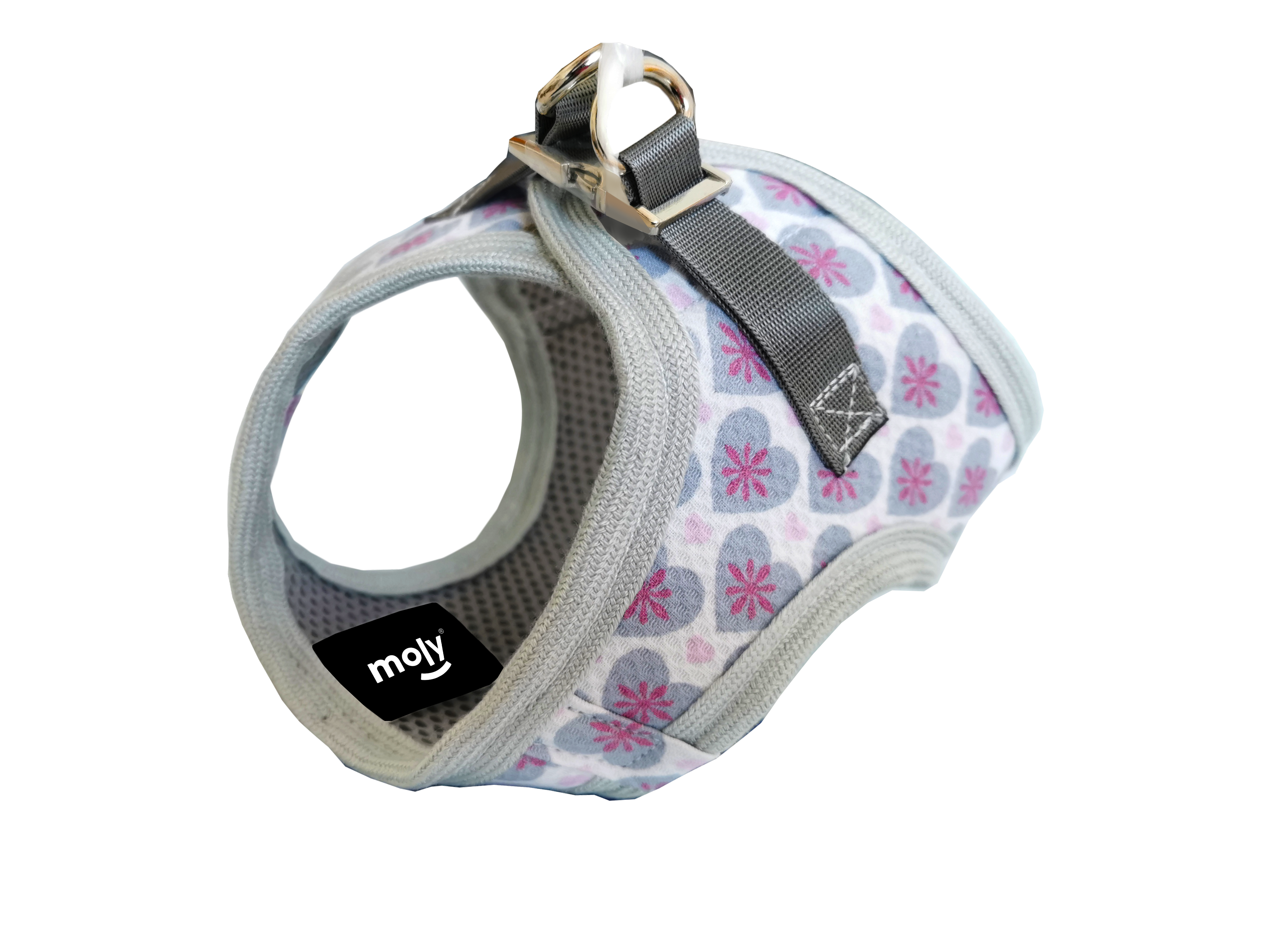 Chaleco para perros de algodon forrado hebilla metal