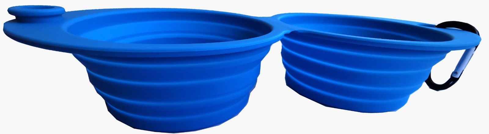 Comedero doble plegable silicona