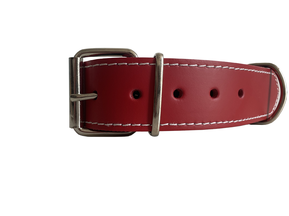 Collar cuero doble 75 x 4 cm