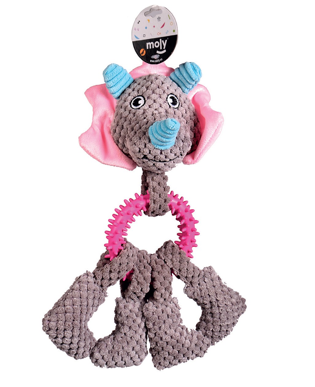 Juguete peluche animal c-mordedor 26x26 cm