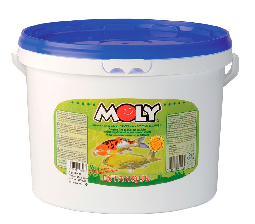 Comida para peces moly estanque sticks