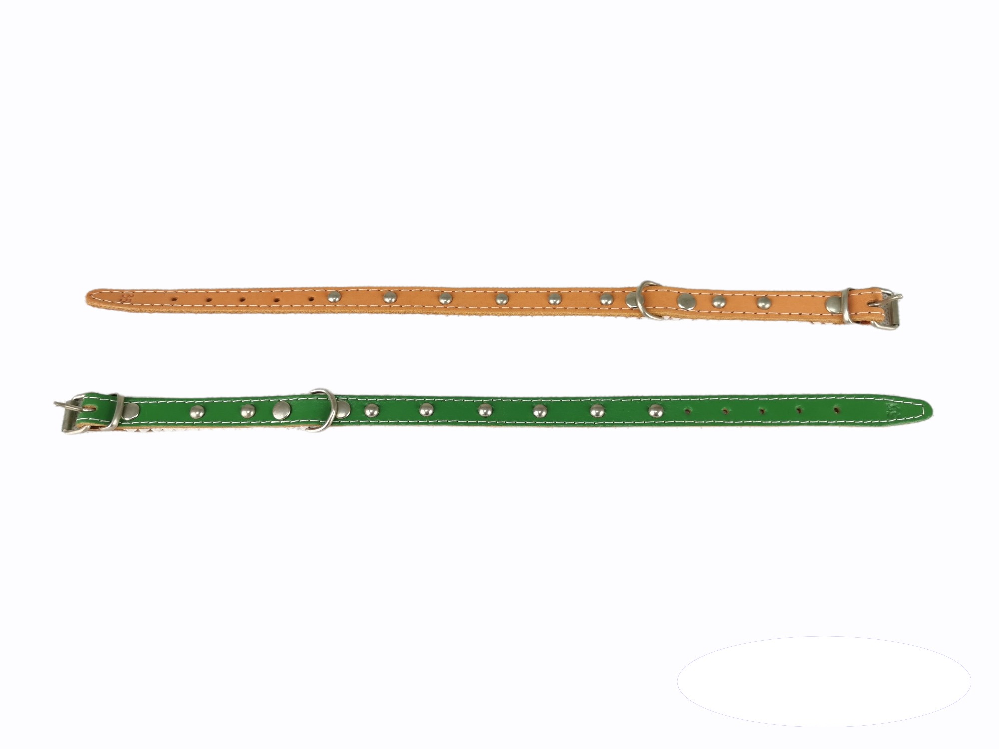 Collar cuero liso c-fornitura 35 cm